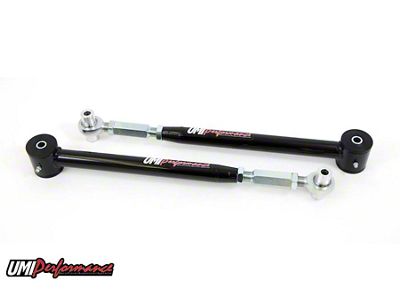 UMI Performance On-Car Adjustable Rear Lower Control Arms; Mild Steel; Black (82-92 Camaro)