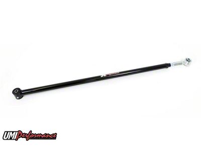 UMI Performance On-Car Adjustable Rear Panhard Bar; Roto-Joints; Black (82-92 Camaro)