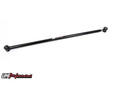 UMI Performance Single Adjustable Rear Panhard Bar; Poly Bushings; Black (82-92 Camaro)