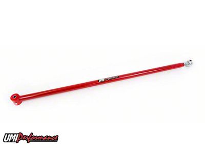 UMI Performance Single Adjustable Rear Panhard Bar; Red (82-92 Camaro)