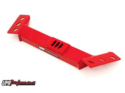 UMI Performance 700R4/T5 Transmission Crossmember; Red (82-92 Firebird)