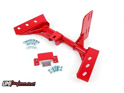 UMI Performance 700R4/T5 Transmission Torque Arm Relocation Kit; Red (82-92 Firebird)