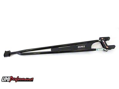 UMI Performance Adjustable Transmission Mounted Torque Arm; Mild Steel; Black (82-02 Firebird)