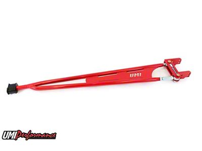 UMI Performance Adjustable Transmission Mounted Torque Arm; Mild Steel; Red (82-02 Firebird)