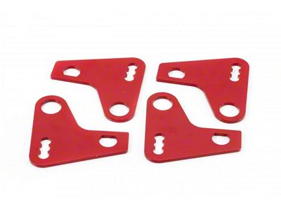 UMI Performance Rear Leaf Spring Traction Bars for 3/4-Inch Relocation; Red (70-81 Firebird)