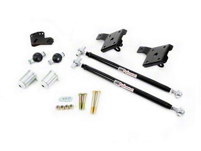 UMI Performance Rear Leaf Spring Traction Bars for Stock Location; Black (70-81 Firebird)