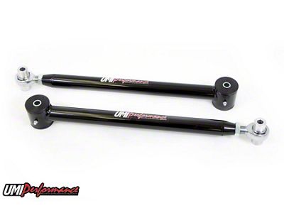 UMI Performance Single Adjustable Rear Lower Control Arms; Chromoly; Black (82-02 Firebird)