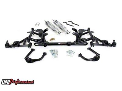 UMI Performance Stage 4 Street Front End Handling Suspension Package; Black (98-02 5.7L Firebird)