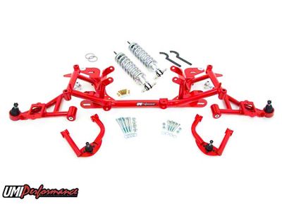 UMI Performance Stage 4 Street Front End Handling Suspension Package; Red (98-02 5.7L Firebird)
