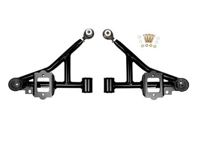 UMI Performance Street Front Lower A-Arms; Black (93-02 Firebird)
