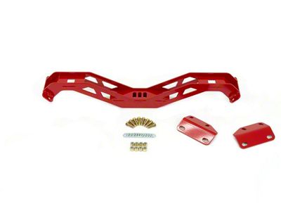 UMI Performance T56/T56 Magnum Transmission Crossmember; Red (70-74 Firebird)