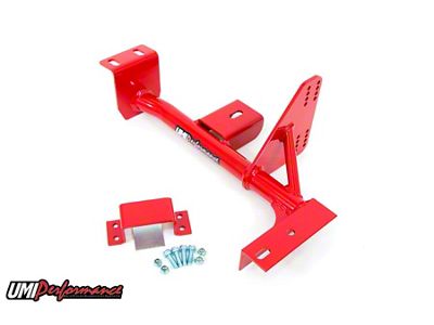 UMI Performance TH400 Transmission Torque Arm Relocation Kit; Red (93-97 Firebird)