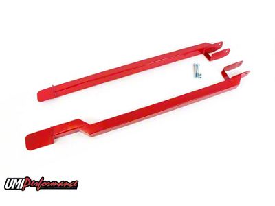 UMI Performance Weld-In Boxed Subframe Connectors; Red (93-02 Firebird Coupe)