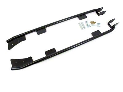 UMI Performance Weld-In Tubular Subframe Connectors; Black (93-02 Firebird Convertible)