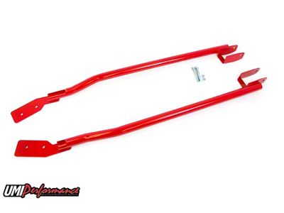 UMI Performance Weld-In Tubular Subframe Connectors; Red (93-02 Firebird Coupe)