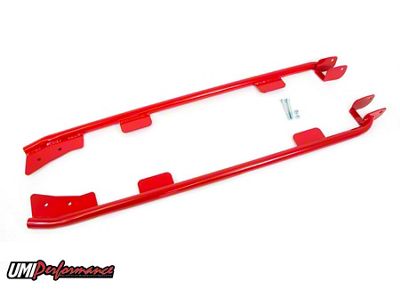 UMI Performance Weld-In Tubular Subframe Connectors; Red (93-02 Firebird Convertible)