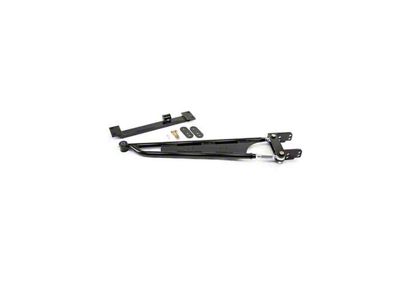 UMI Performance Tunnel Mounted Torque Arm for Stock Exhaust and Kooks Long Tube Headers; Chromoly; Black (93-02 Firebird)