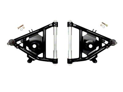 UMI Performance Street Performance Front Upper A-Arms with 1/2-Inch Taller Ball Joints; Black (73-87 C10)