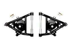 UMI Performance Street Performance Front Upper A-Arms with 1/2-Inch Taller Ball Joints; Black (63-70 C10)