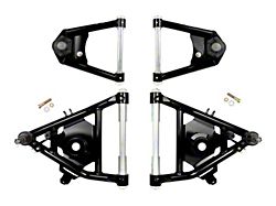 UMI Performance Street Performance Front Upper and Lower A-Arm Kit; Black (71-72 C10)