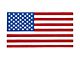 United States Flag Window Decal - 3 3/4 Wide x 2 High