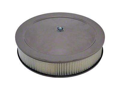 Air Cleaner Set,Black Chrome,14X3