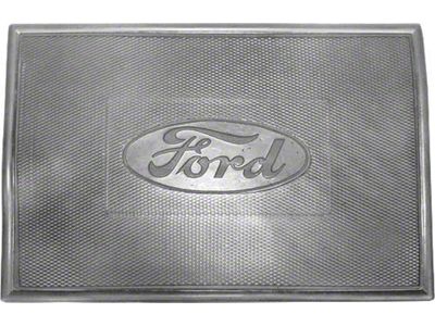 Universal Floor Mat, Rubber, Ford Script, 17-1/4 x 11-3/4