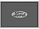Universal Floor Mat - Rubber - Ford Script - 17-1/4 x 11-3/4
