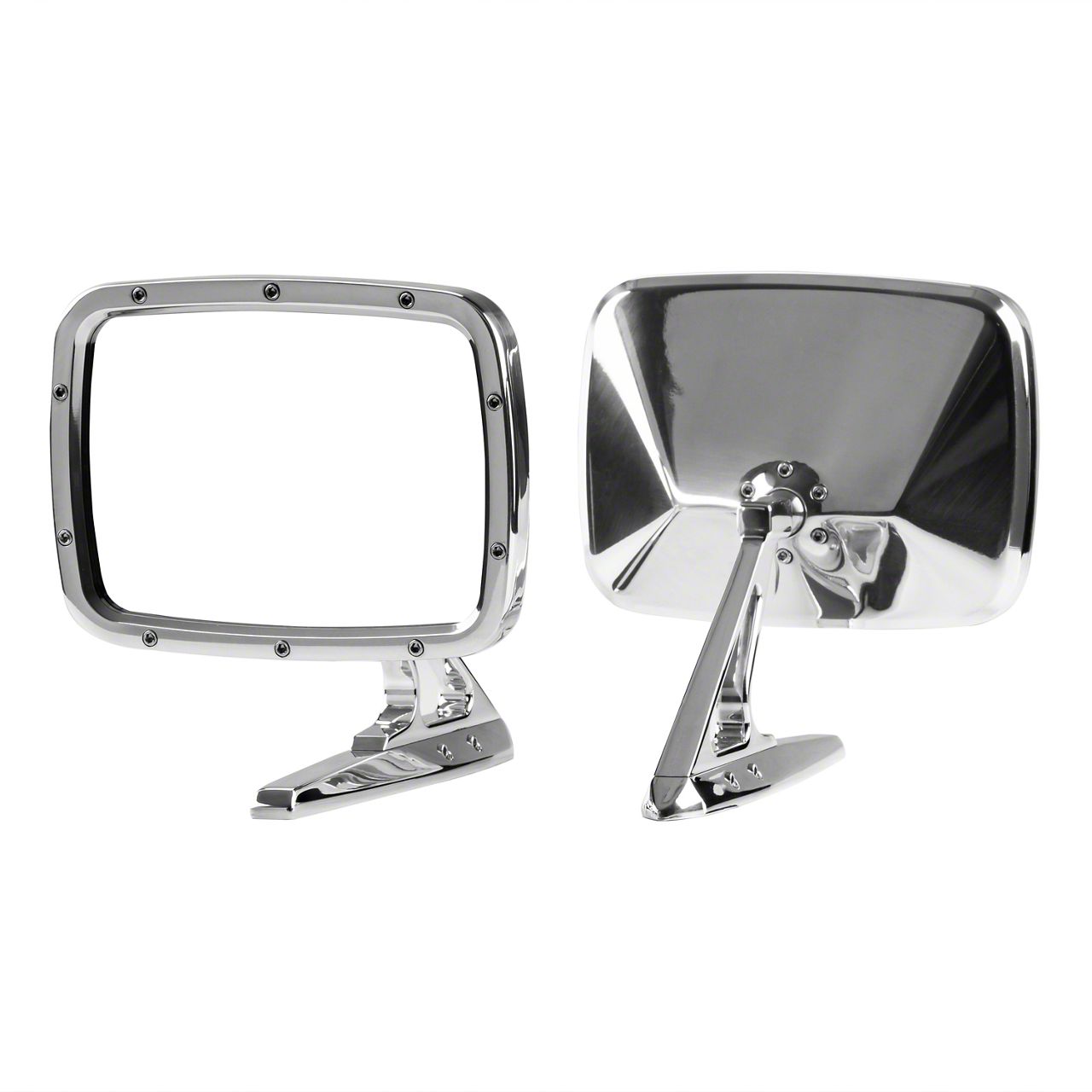 Billet Rides Ecklers Universal Ford Rectangular Truck Mirror Pair ...