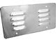 Universal Louvered Stainless Steel License Plate Backing Cover