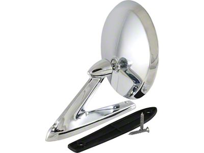 Standard Mirror; Chrome (65-66 Mustang)