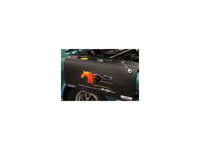 Universal Non-Slip Fender Gripper Fender Cover with Flaming Pony Logo