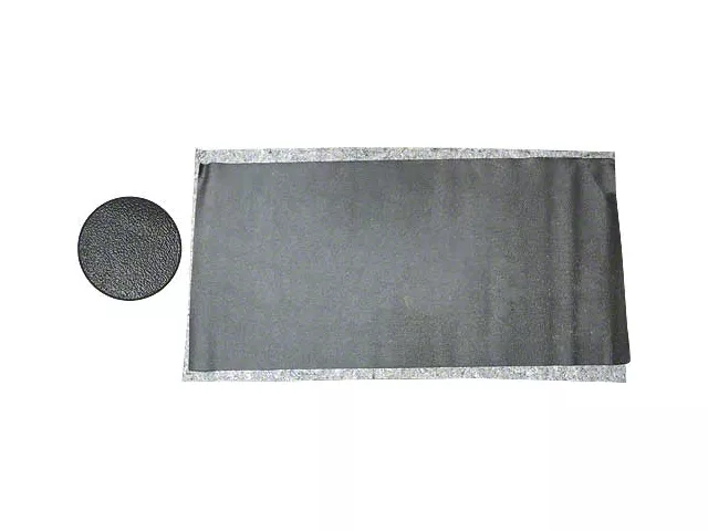 Rear Floor Mat/ Universal Style/ Black Rubber