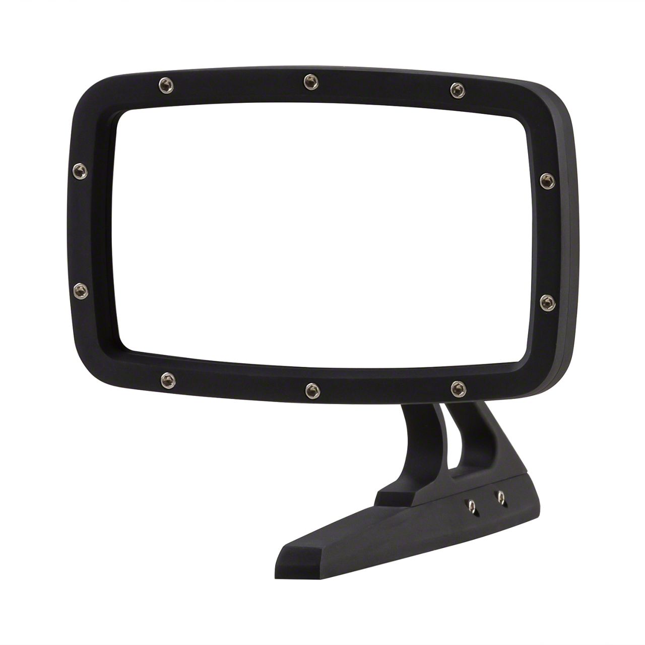 Billet Rides Ecklers Universal Rectangular Billet Side Mirror-Black ...
