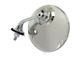 Universal Round Stainless/Chrome British-Style Outside Mirror, Left