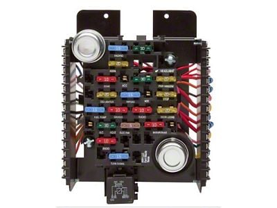 Universal Style Pre-Wired Fuse Block; 20-Circuit