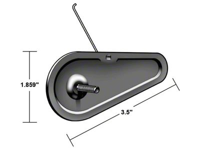 Upper Rear Quarter Panel Moulding Clip - Ford Galaxie With Upper & Lower Side Mouldings