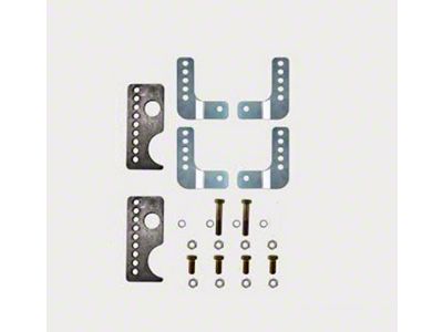 Universal Rear Coil-Over Lower Shock Mount Kit; Weld-In (Universal; Some Adaptation May Be Required)