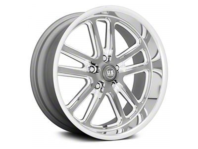 US Mag Bullet Textured Gunmetal with Milled Edges Wheel; 20x8 (67-73 Mustang)