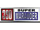 Valve Cover Decal - 390 Super Marauder - Mercury