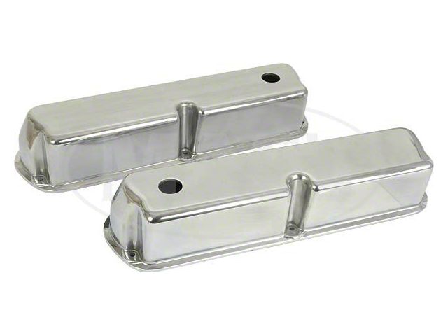 Valve Covers, Smooth Polished Aluminum, Small-Block V8