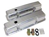 Valve Covers, Tall, SB, Aluminum, Finned (62-68 Chevy II; 69-75 Nova)
