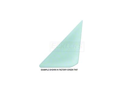 Vent Window Glass, Hardtop, Convertible, Fairlane, Left Side, 1966-67