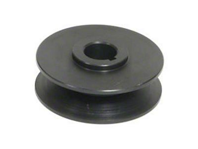 Alternator Pulley; 3/8-Inch Wide; Black (53-54 Corvette C1)