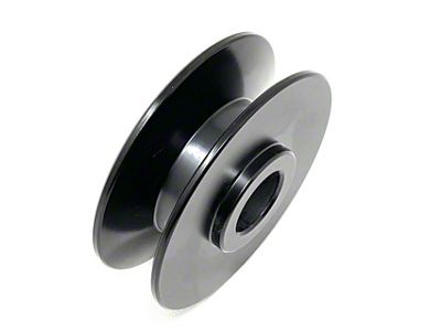 Alternator Pulley; 5/8-Inch Wide; Black (53-54 Corvette C1)