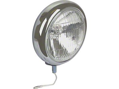 Vintage Style Driving Light - Clear Lens - 12 Volt