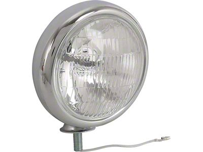 Vintage Style Driving Light - Clear Lens - 6 Volt