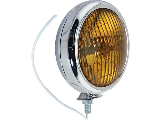 Vintage Style Fog Light - Amber Lens - 6 Volt