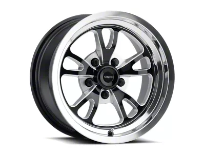 Vision Wheel Patriot Gloss Black Milled with Polished Lip Wheel; 17x8; 0mm Offset (67-69 Camaro)