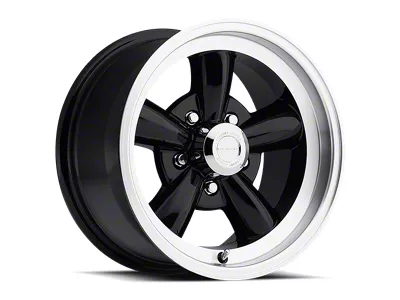 Vision Wheel Legend 5 Gloss Black Machined Wheel; 17x8; 0mm Offset (70-81 Camaro)